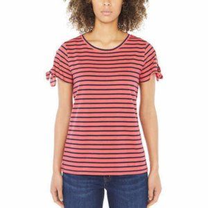 NAUTICA Women's Tie Sleeve Top
